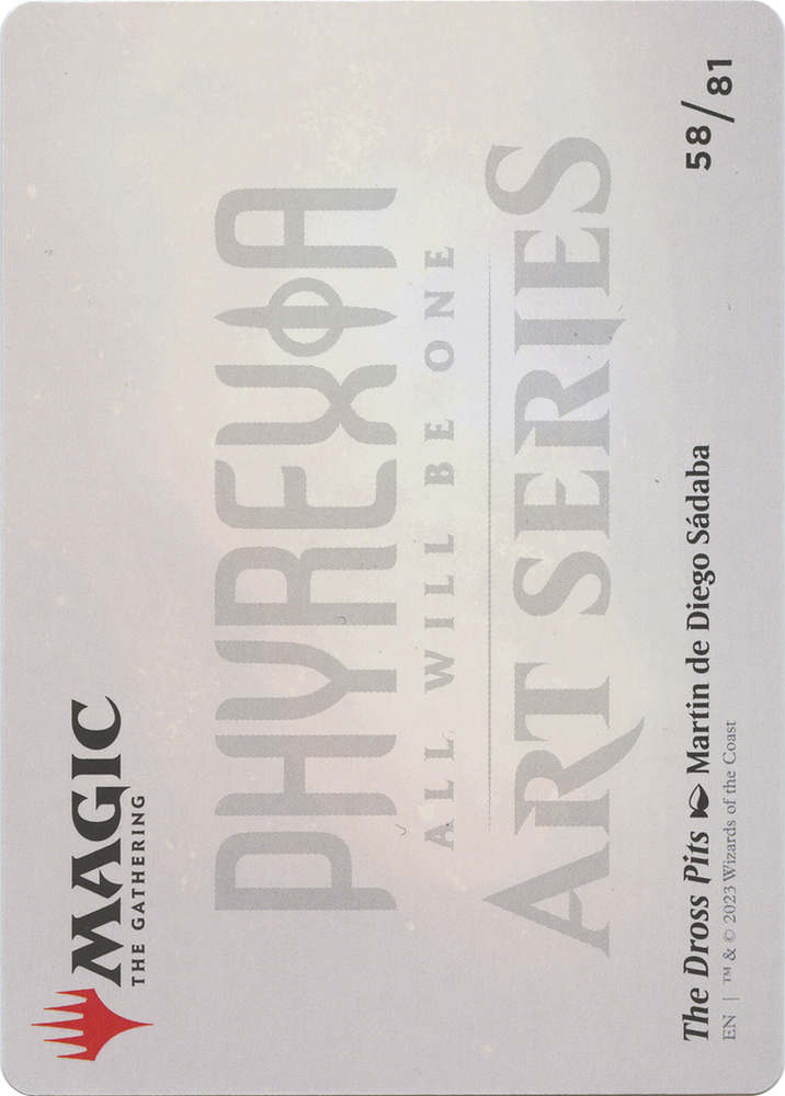 The Dross Pits // The Dross Pits (AONE-058) - Phyrexia: All Will Be One Art Series (Borderless)