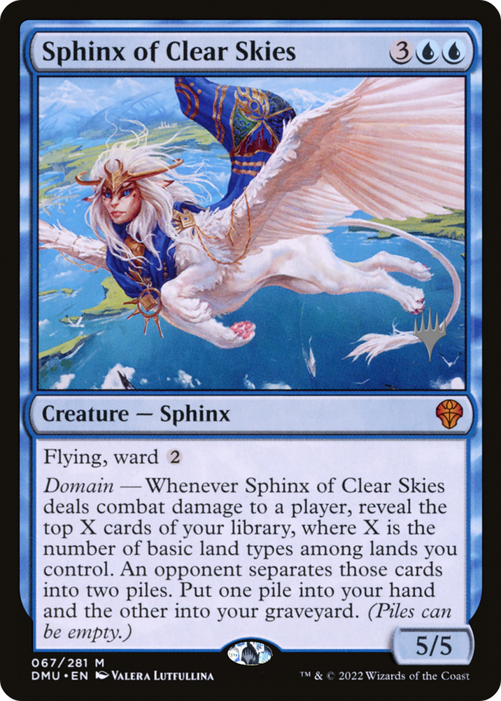Sphinx of Clear Skies (PPDMU-67P) - Dominaria United Promos Foil