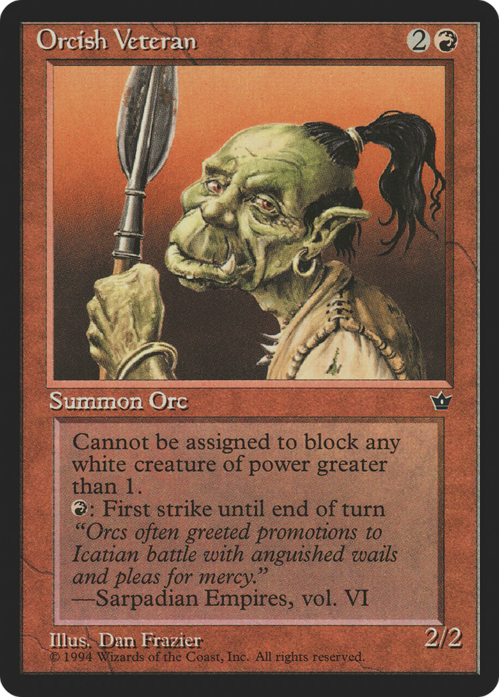Orcish Veteran (Frazier) (FEM-62B) - Fallen Empires