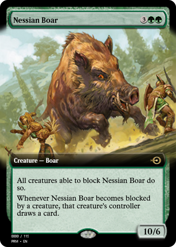Nessian Boar (PRM-79911) - Magic Online Promos Foil