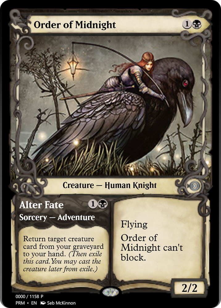 Order of Midnight // Alter Fate (PRM-78838) - Magic Online Promos
