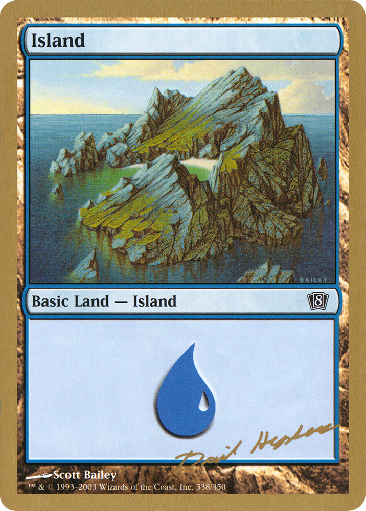Island (338) - 2003 Dave Humpherys (8ED) (WCD-) - World Championship Decks 2003