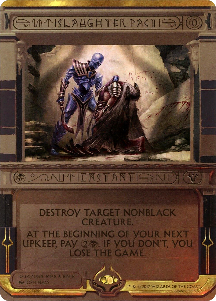 Slaughter Pact (MPS2-044) - Amonkhet Invocations (Borderless) Foil