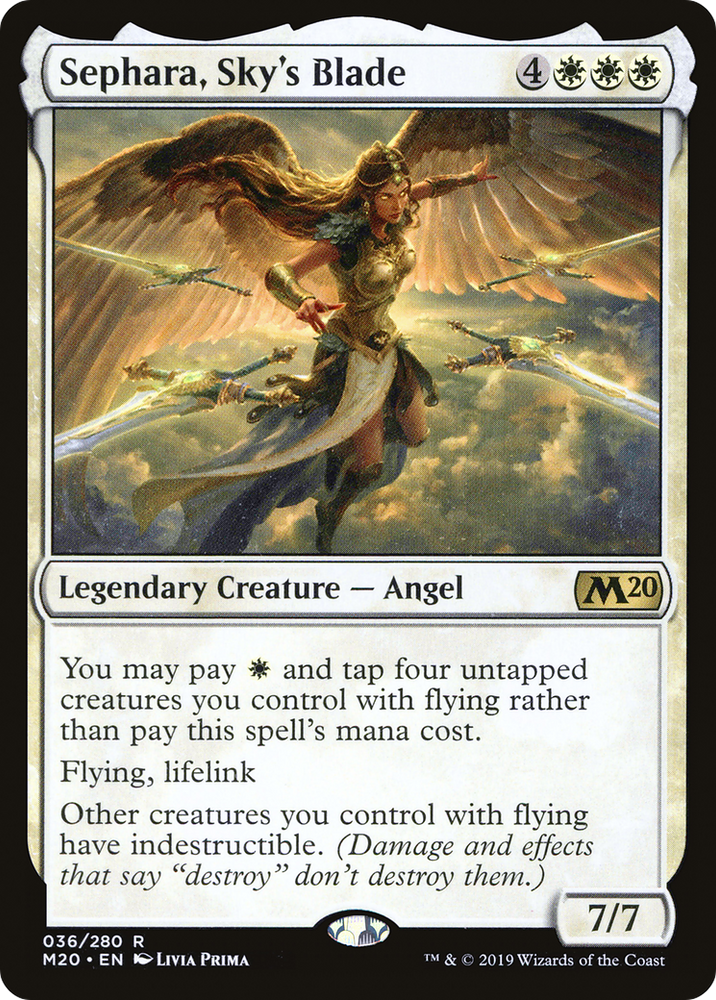Sephara, Sky's Blade (M20-036) - Core Set 2020 Foil