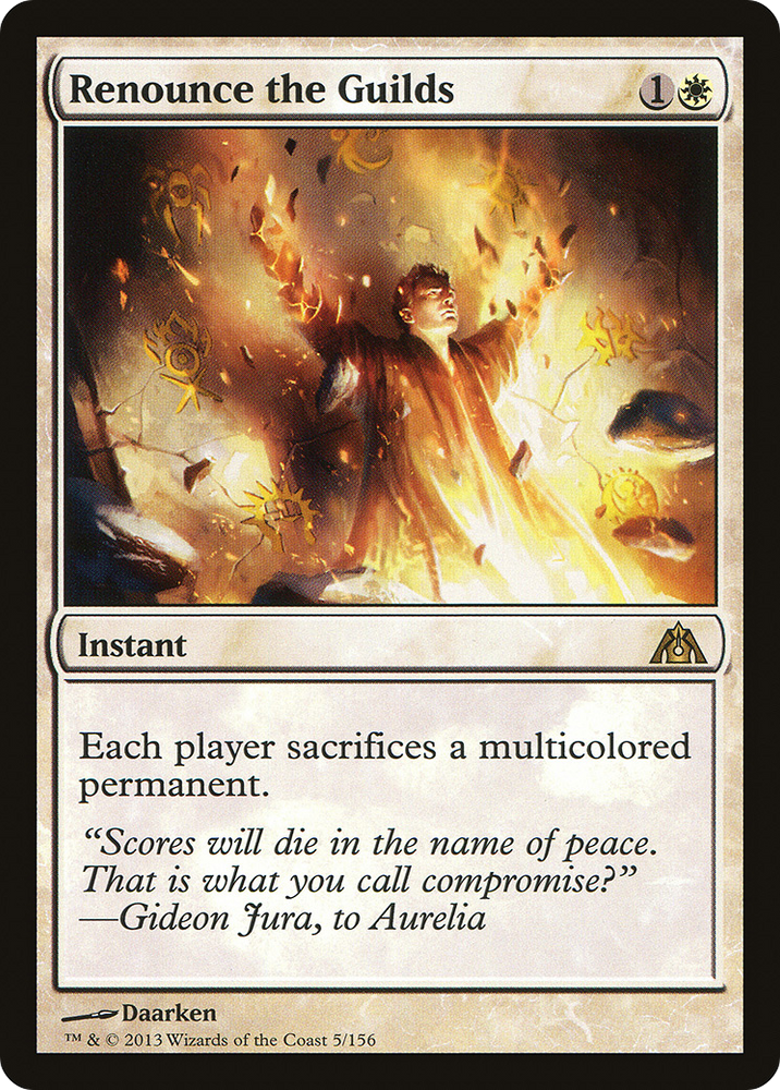 Renounce the Guilds (DGM-005) - Dragon's Maze Foil