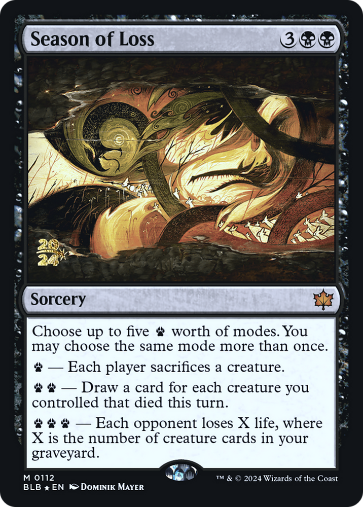 Season of Loss (PRE-112) - Bloomburrow Promos Foil