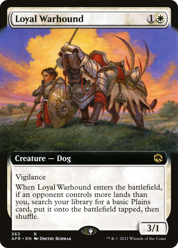 Loyal Warhound (Extended Art) (AFR-363) - Adventures in the Forgotten Realms: (Extended Art) Foil