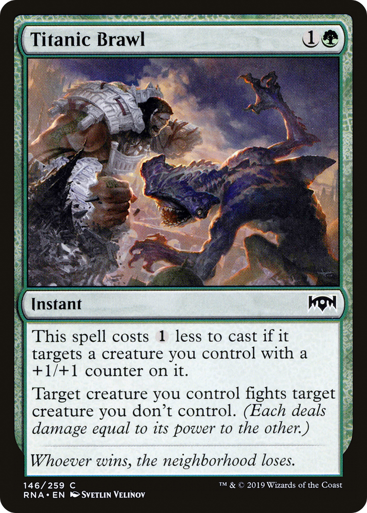 Titanic Brawl (RNA-146) - Ravnica Allegiance Foil