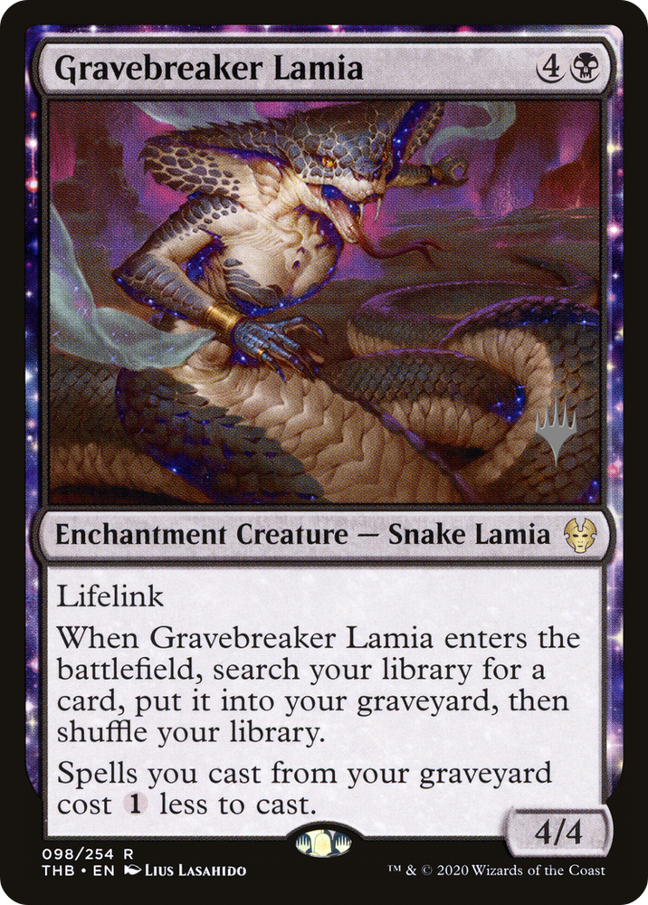 Gravebreaker Lamia (PPTHB-98P) - Theros Beyond Death Promos: (enchantment)