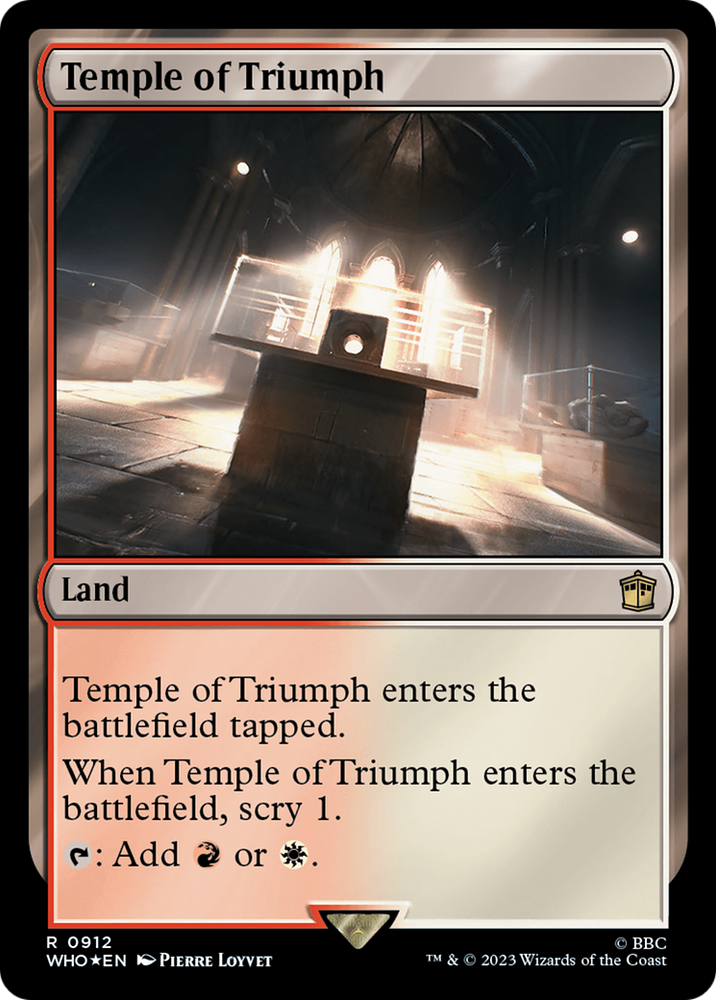 Temple of Triumph (Surge Foil) (WHO-912) - Doctor Who Foil