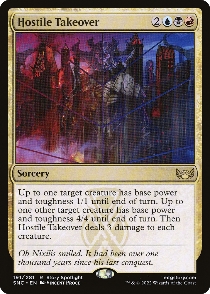 Hostile Takeover (SNC-191) - Streets of New Capenna Foil