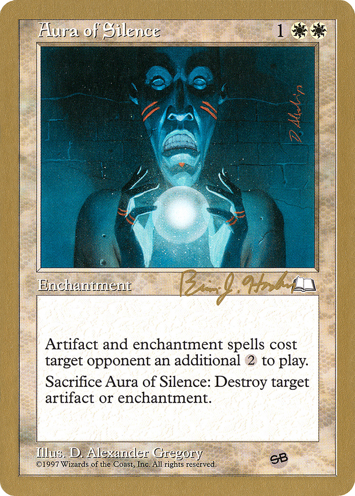 Aura of Silence - 1998 Brian Hacker (WTH) (SB) (WCD-) - World Championship Decks 1998