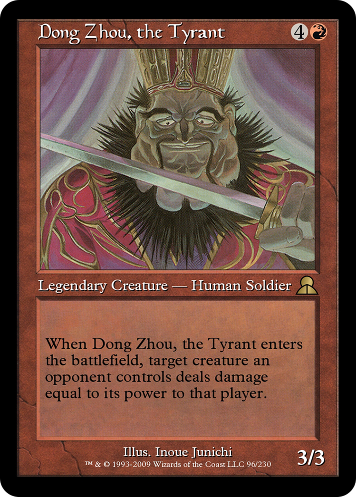 Dong Zhou, the Tyrant (ME3-096) - Masters Edition III Foil