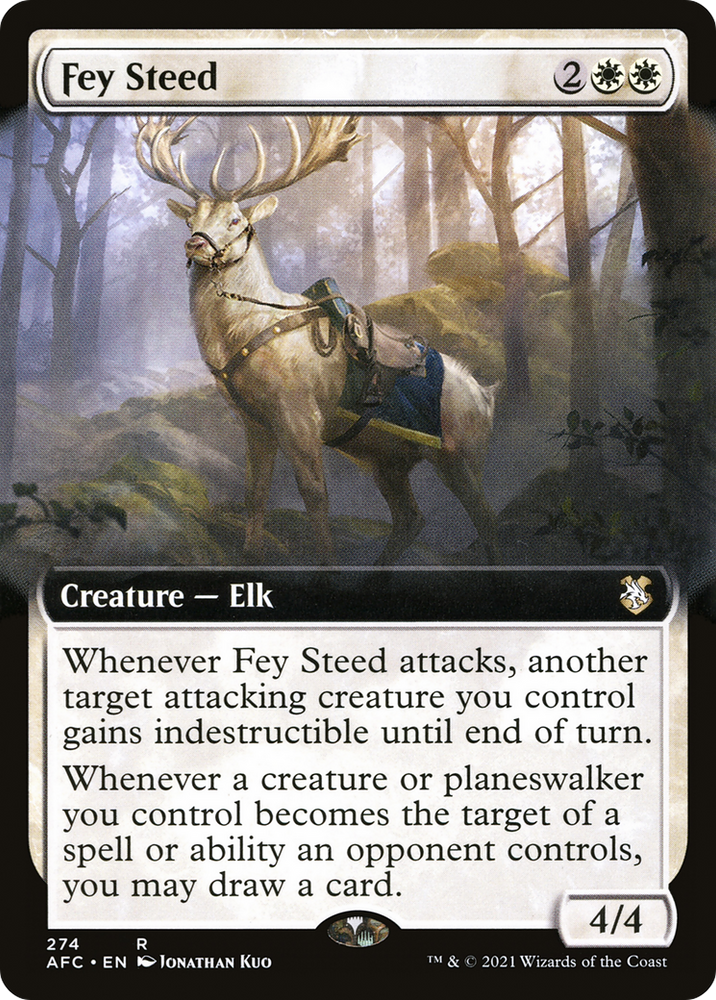 Fey Steed (Extended Art) (AFC-274) - Forgotten Realms Commander: (Extended Art)