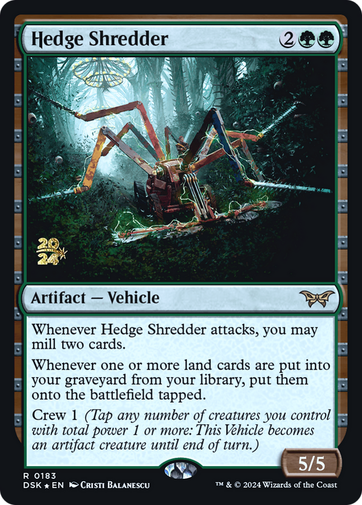 Hedge Shredder (PRE-183) - Duskmourn: House of Horror Promos Foil