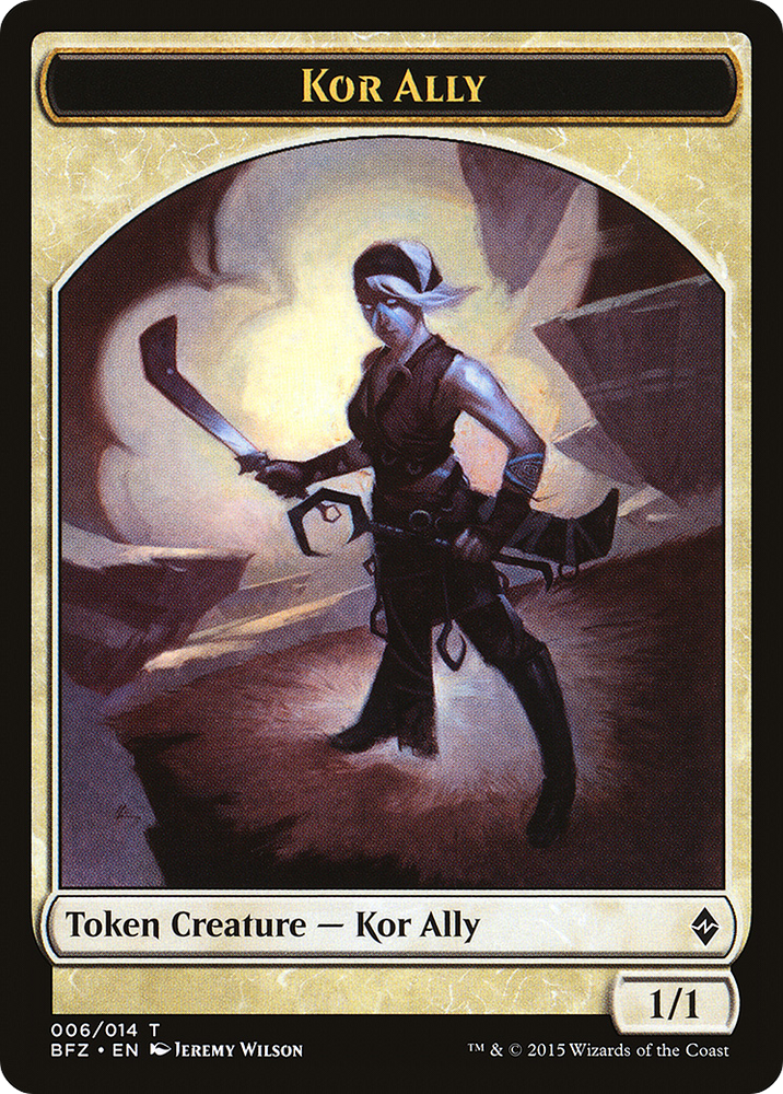 Kor Ally Token (BFZ-006) - Battle for Zendikar Tokens