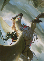Cleaving Skyrider // Cleaving Skyrider (ADMU-005) - Dominaria United Art Series (Borderless) Foil