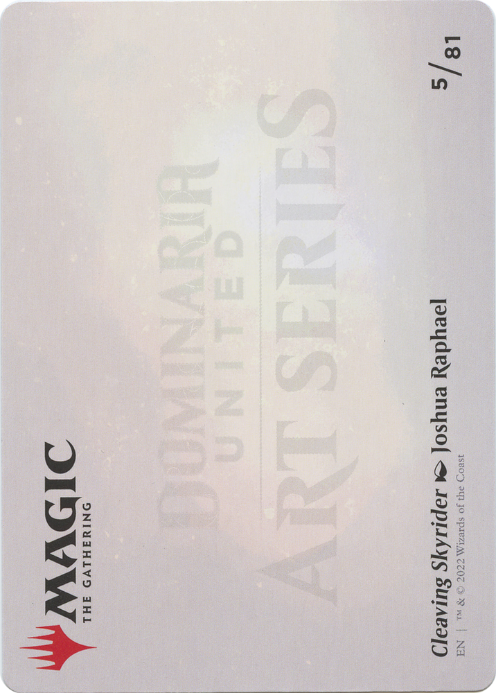 Cleaving Skyrider // Cleaving Skyrider (ADMU-005) - Dominaria United Art Series (Borderless) Foil