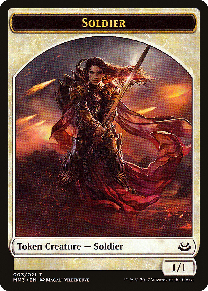 Soldier Token (White) (MM3-003) - Modern Masters 2017 Tokens