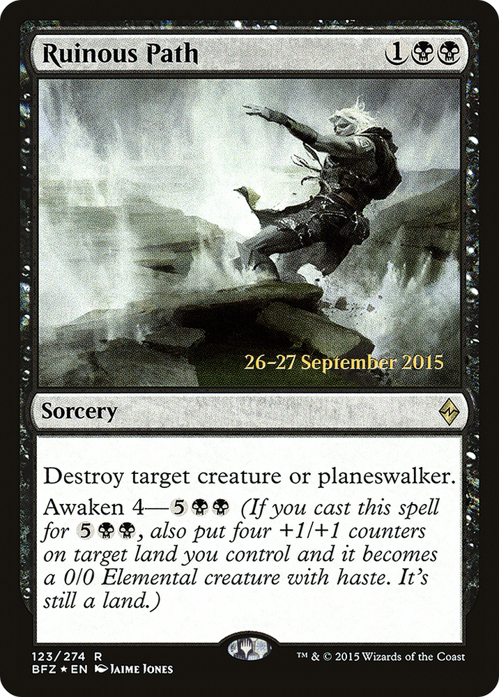Ruinous Path (PRE-123) - Battle for Zendikar Promos Foil