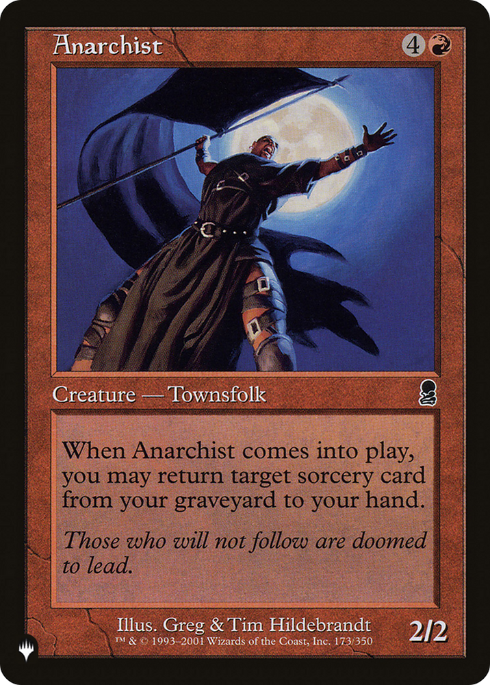 Anarchist (LIST-ODY-173) - The List