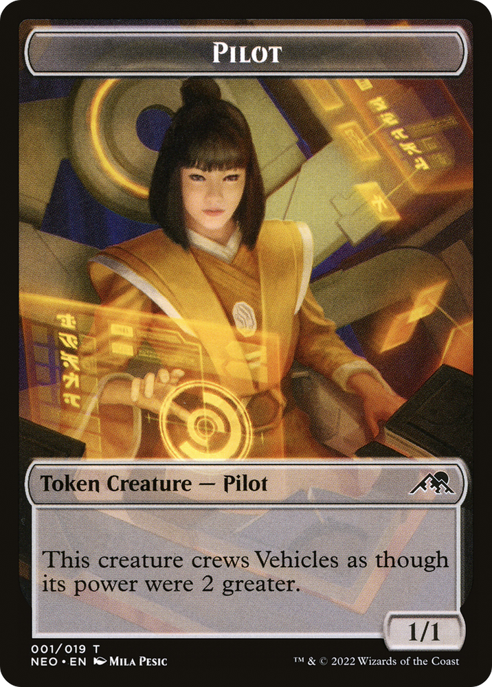 Pilot Token (NEO-001) - Kamigawa: Neon Dynasty Tokens