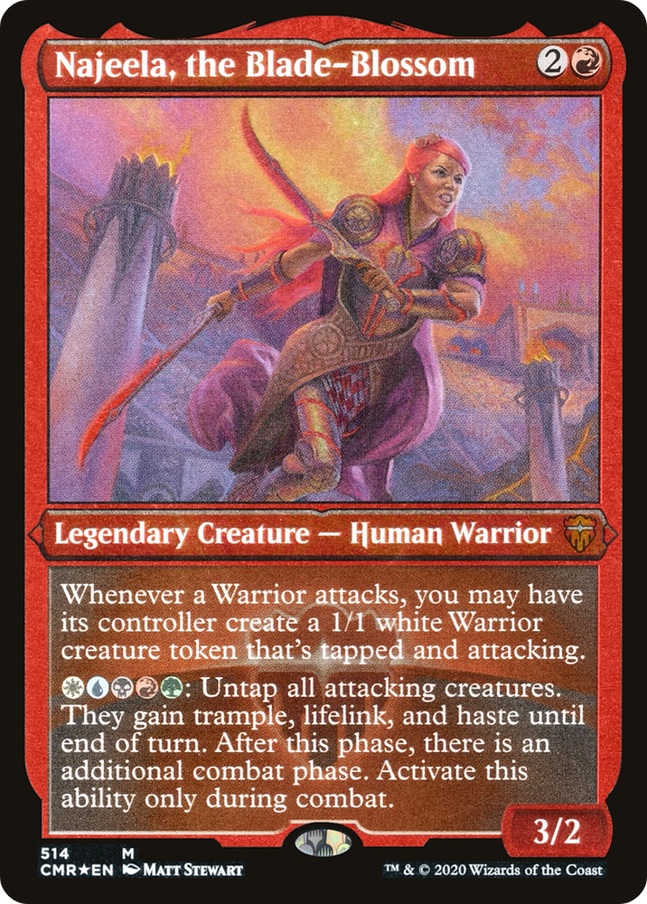 Najeela, the Blade-Blossom (Foil Etched) (CMR-514) - Commander Legends Foil