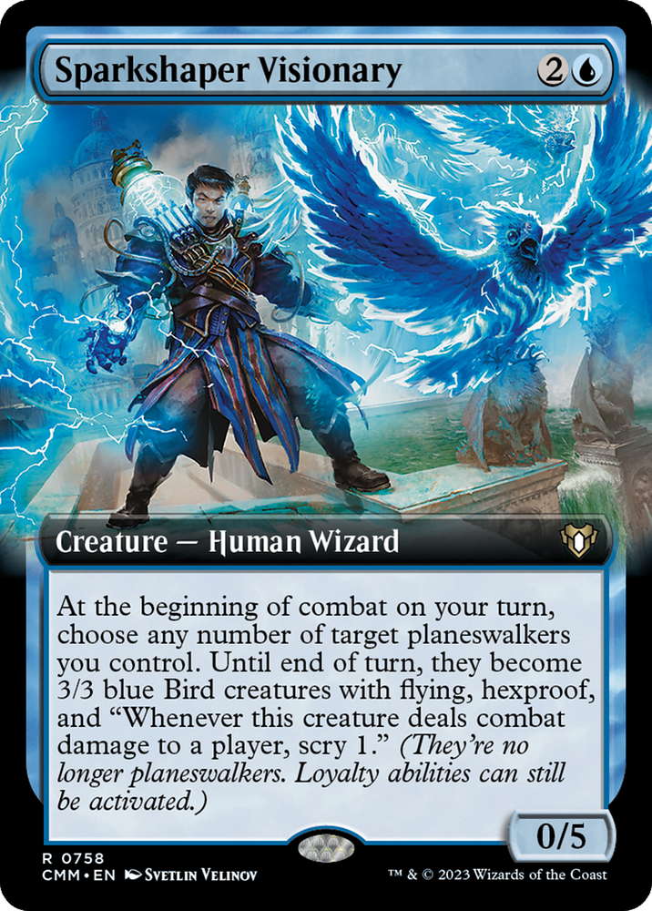 Sparkshaper Visionary (Extended Art) (CMM-758) - Commander Masters: (Extended Art) Foil