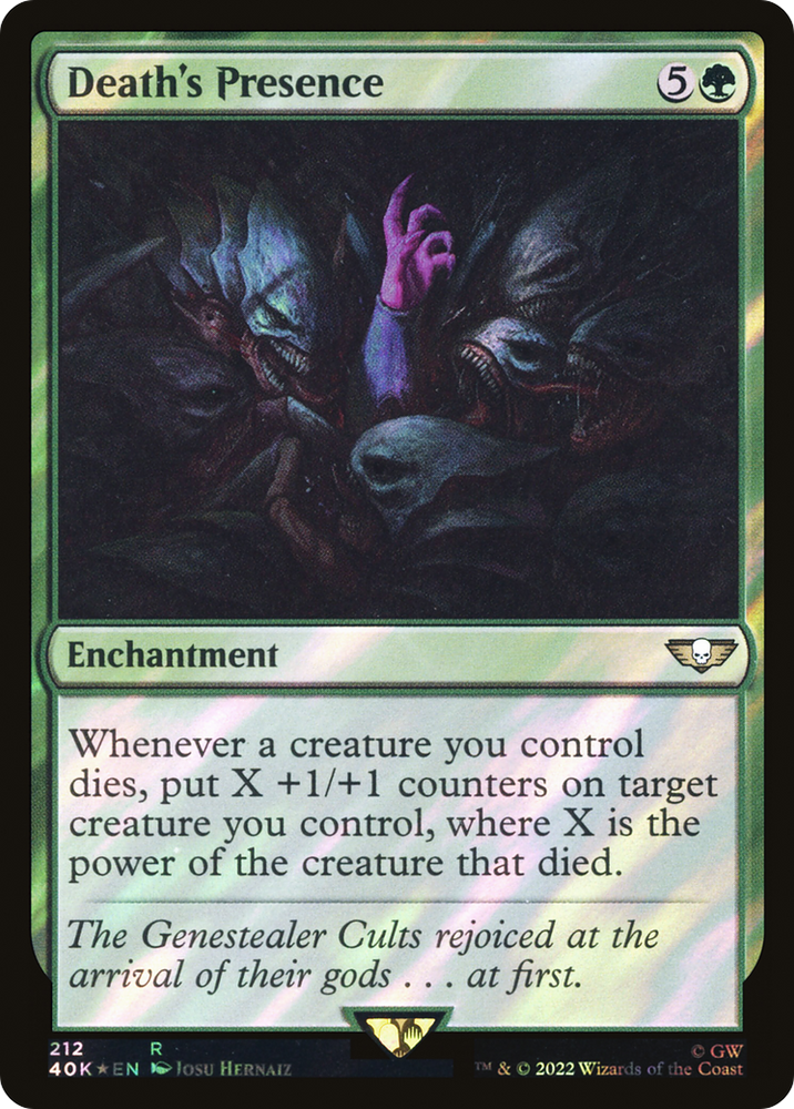Death's Presence (Surge Foil) (40K-212★) - Warhammer 40,000 Commander Foil