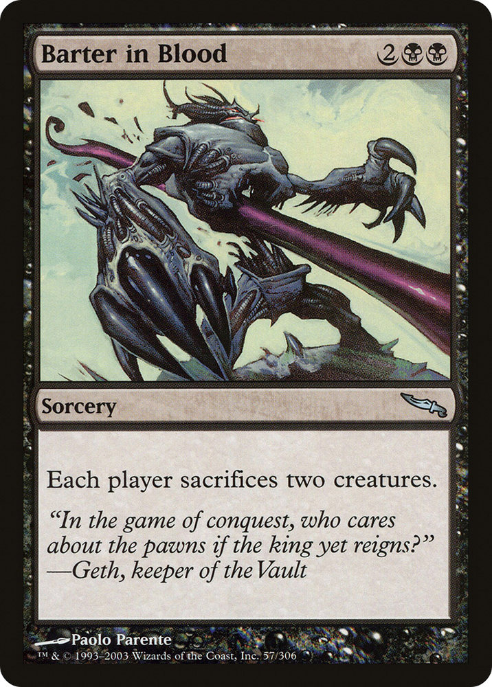 Barter in Blood (MRD-057) - Mirrodin Foil