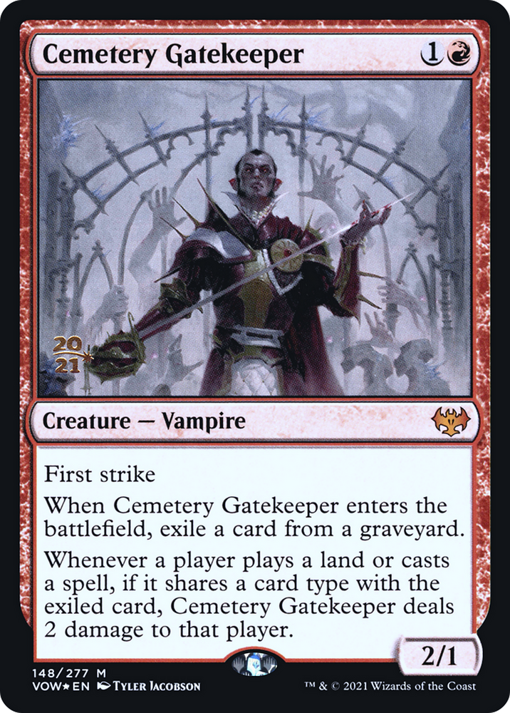 Cemetery Gatekeeper (PRE-148S) - Innistrad: Crimson Vow Promos Foil