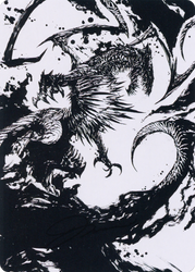 Skithiryx, the Blight Dragon // Skithiryx, the Blight Dragon (AMOM-071) - March of the Machine Art Series (Borderless) Foil