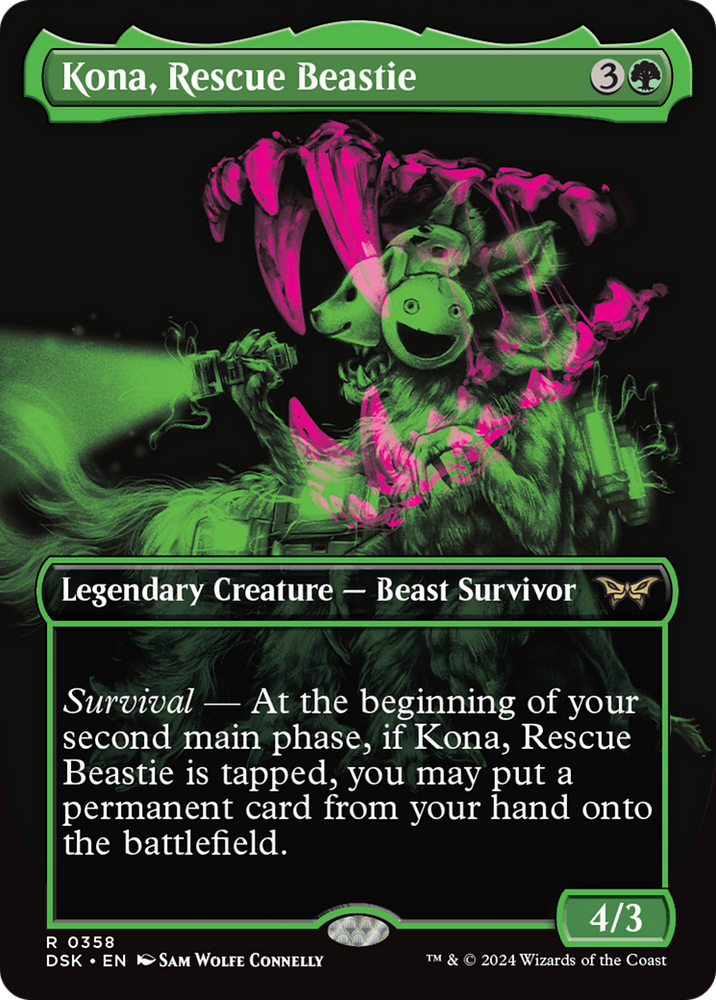 Kona, Rescue Beastie (DSK-358) - Duskmourn: House of Horror (Borderless)