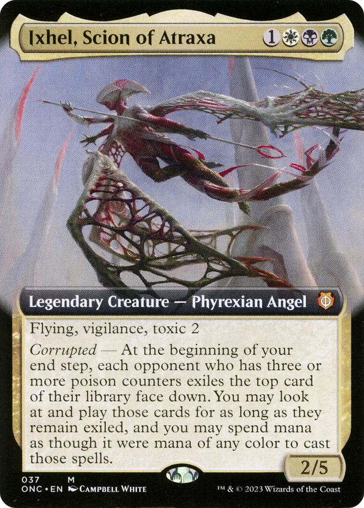 Ixhel, Scion of Atraxa (Extended Art) (ONC-037) - Phyrexia: All Will Be One Commander: (Extended Art)