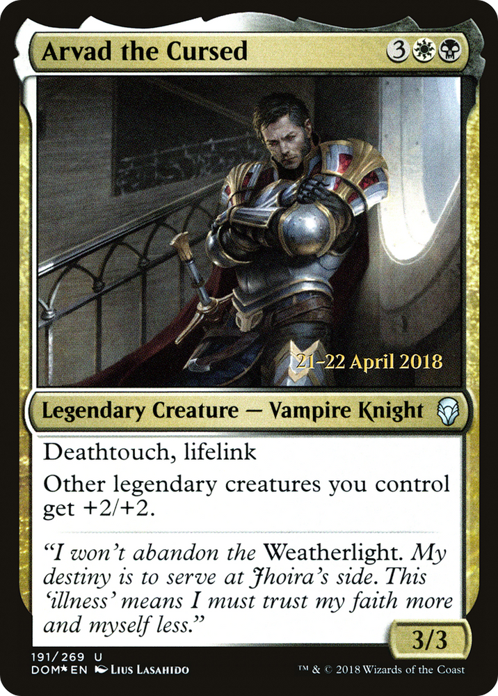 Arvad the Cursed (PRE-191) - Dominaria Promos Foil