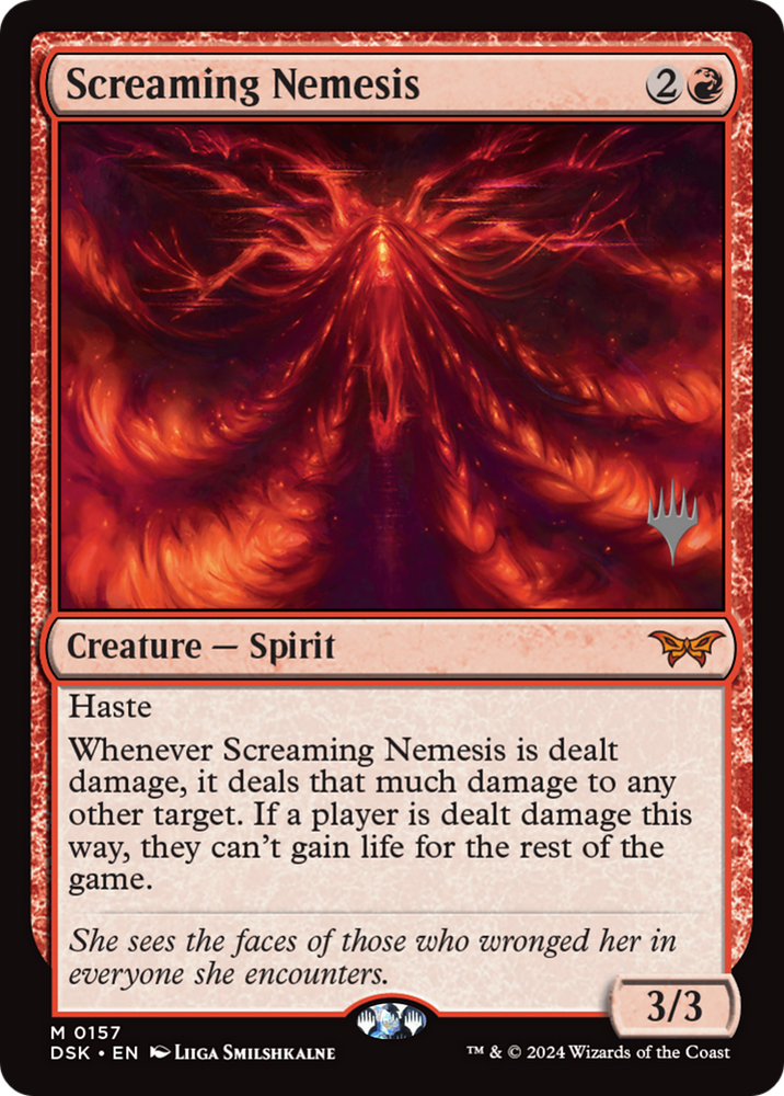 Screaming Nemesis (PPDSK-157) - Duskmourn: House of Horror Promos Foil