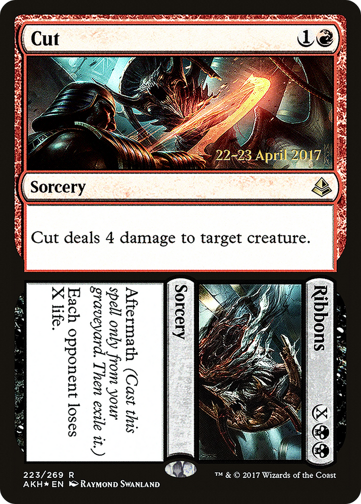Cut // Ribbons (PRE-223) - Amonkhet Promos Foil