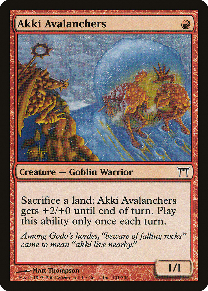 Akki Avalanchers (CHK-151) - Champions of Kamigawa