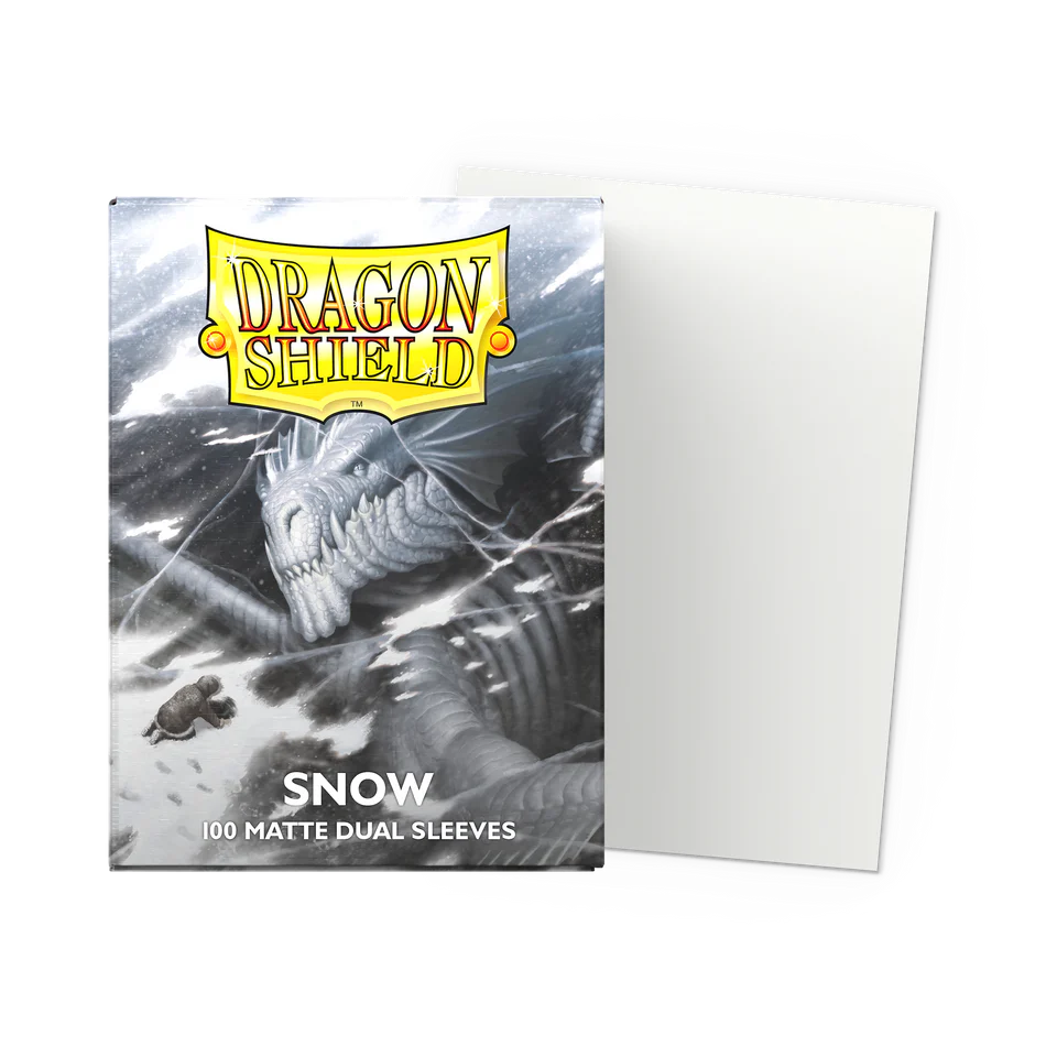 Dragon Shield: Snow - Matte Dual Sleeves Japanese Size