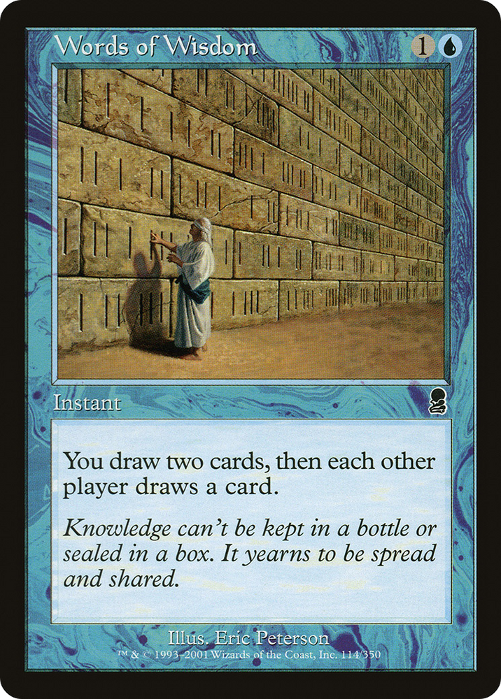 Words of Wisdom (ODY-114) - Odyssey Foil