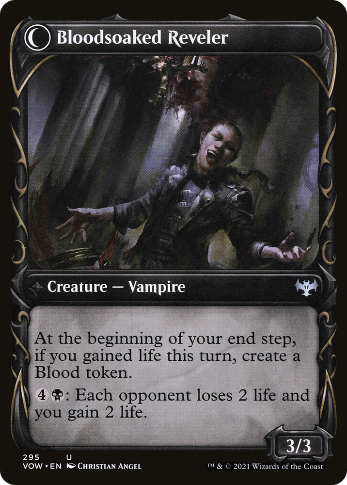 Restless Bloodseeker (Showcase) (VOW-295) - Innistrad: Crimson Vow: (Showcase, Double Faced Transform)