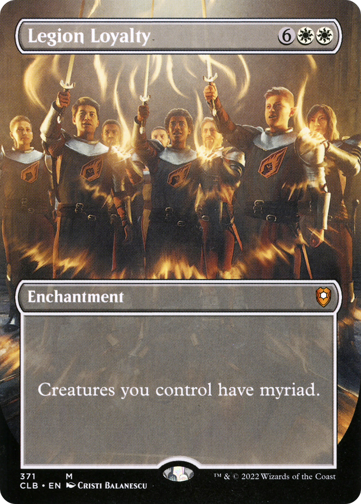 Legion Loyalty (Borderless) (CLB-371) - Commander Legends: Battle for Baldur's Gate (Borderless) Foil