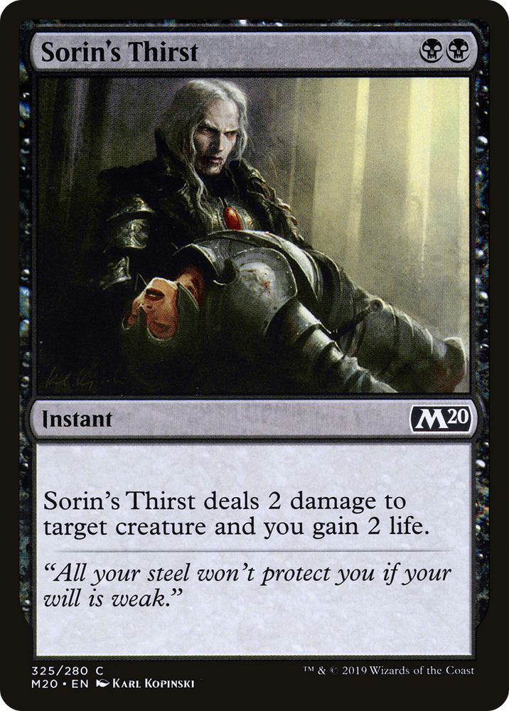 Sorin's Thirst (M20-325) - Core Set 2020