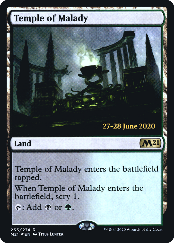 Temple of Malady (M21) (PRE-253) - Core Set 2021 Promos Foil