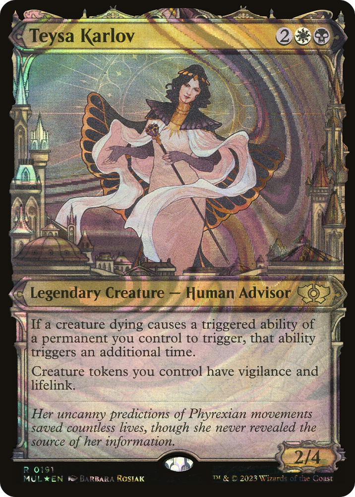 Teysa Karlov (Halo Foil) (MUL-191) - Multiverse Legends: (Showcase) Foil