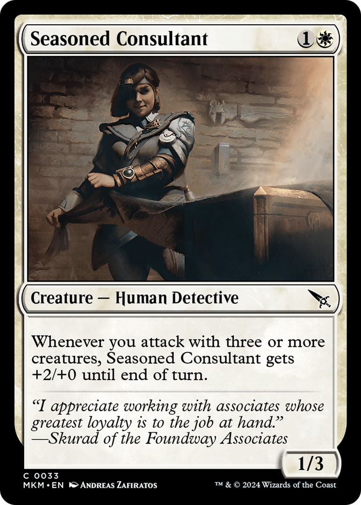 Seasoned Consultant (MKM-033) - Murders at Karlov Manor
