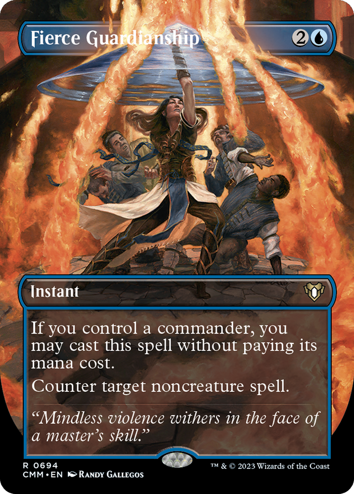 Fierce Guardianship (Borderless) (CMM-694) - Commander Masters (Borderless) Foil