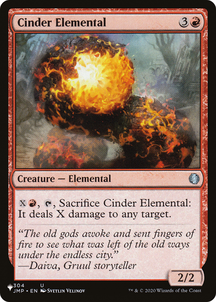 Cinder Elemental (LIST-304/078) - The List