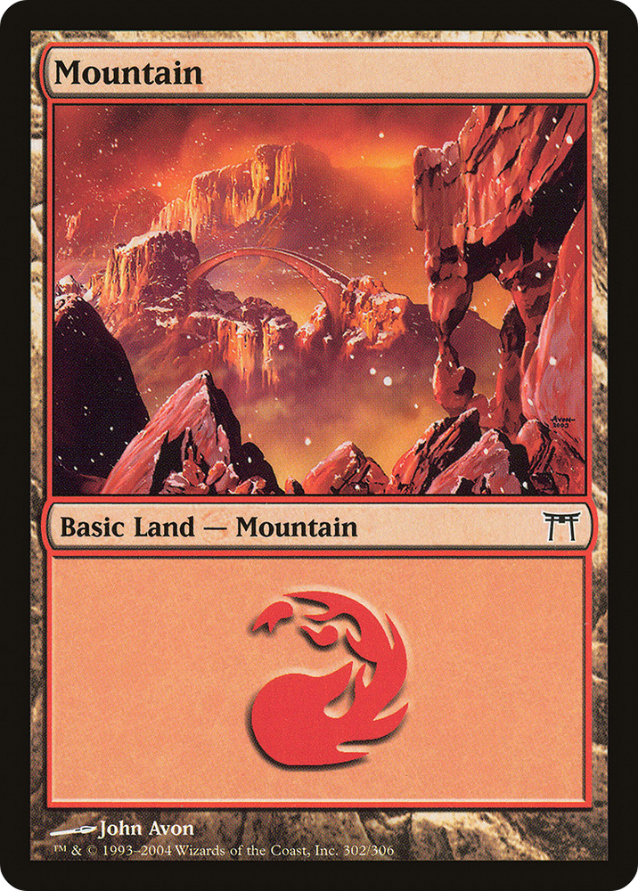 Mountain (302) (CHK-302) - Champions of Kamigawa Foil