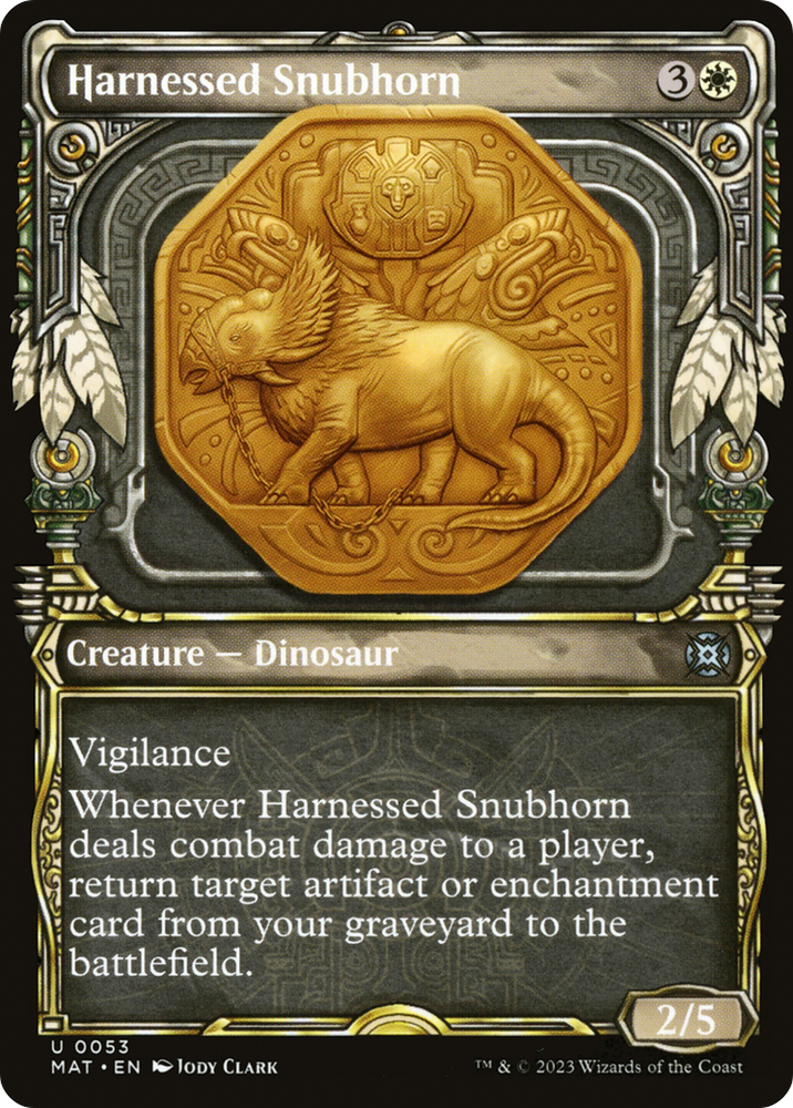 Harnessed Snubhorn (Showcase) (MAT-053) - March of the Machine: The Aftermath: (Showcase)